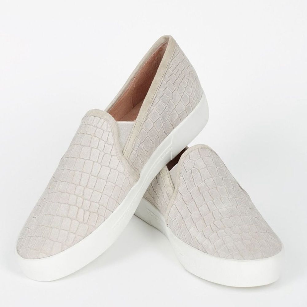 Joie Huxley Crocodile Suede Slip On Sneaker